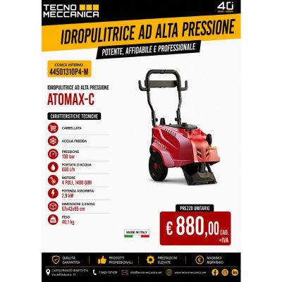 IDROPULITRICE ATOMAX-C ACQUA FREDDA