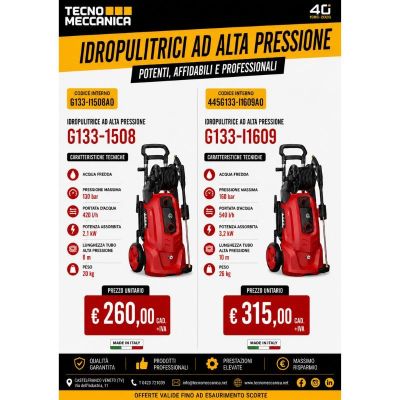 IDROPULITRICI G133 ACQUA FREDDA