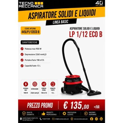 ASPIRATORE INDUSTRIALE LP1/12 ECO B