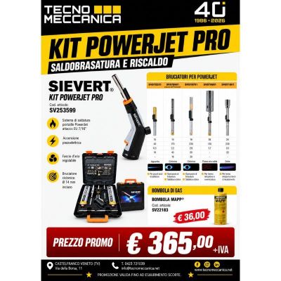 Sievert Kit PowerJet PRO – Saldobrasatura e Riscaldo